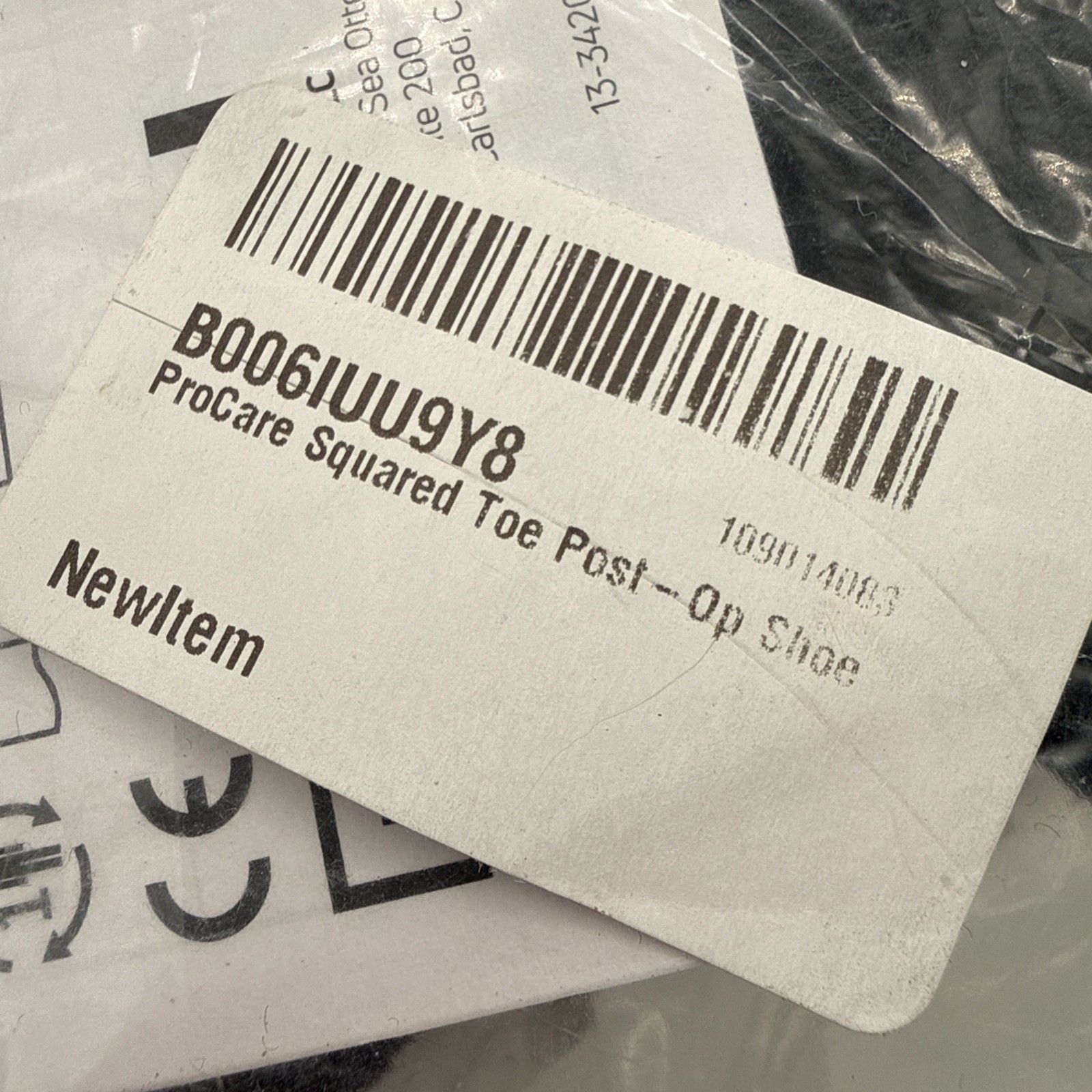 ProCare Squared Toe Post-Op Shoe Small Black 79-81233 DJO New Sealed PC151FB01-S