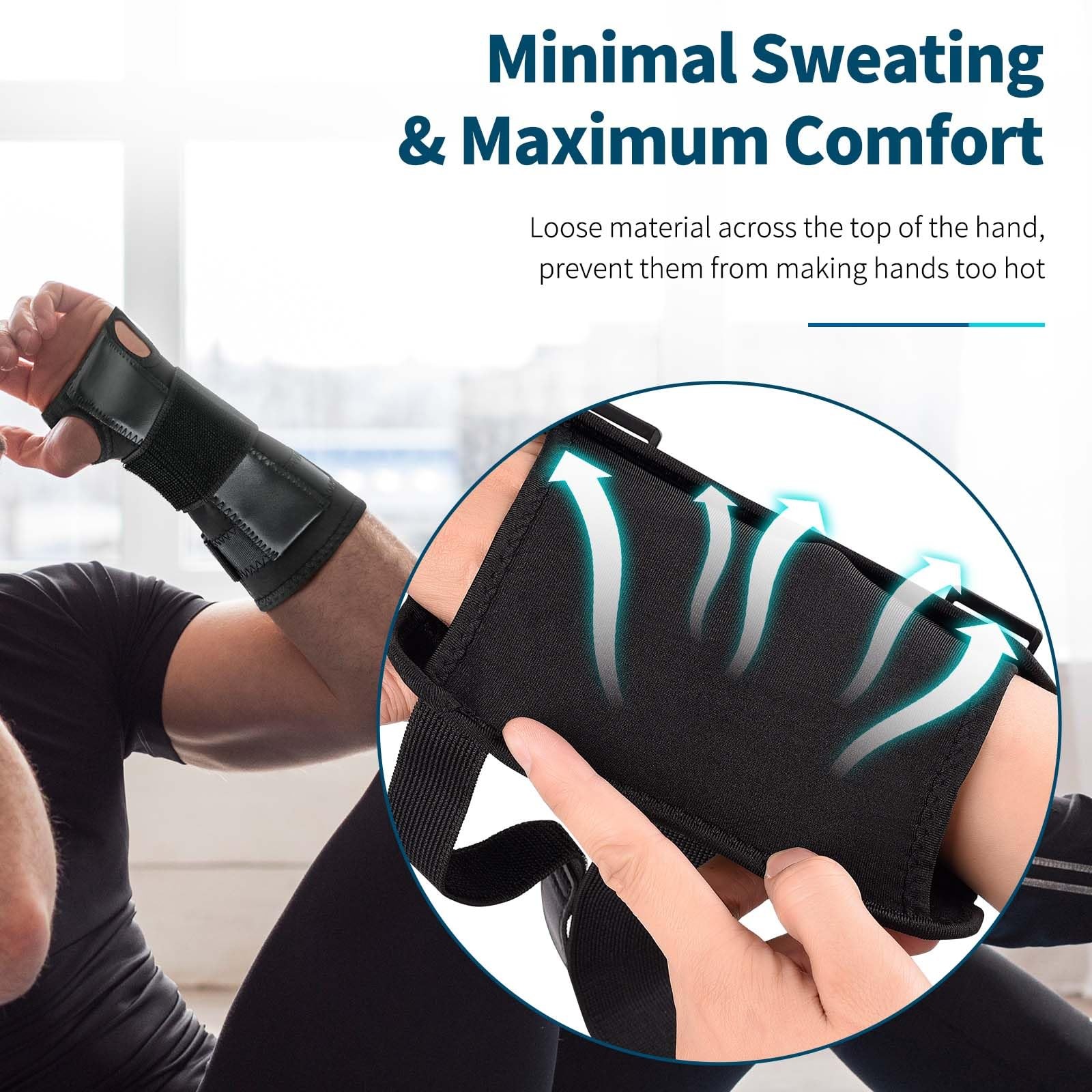 Carpal Tunnel Wrist Brace, Hand & Supports & Splints S/M (1pic), Black