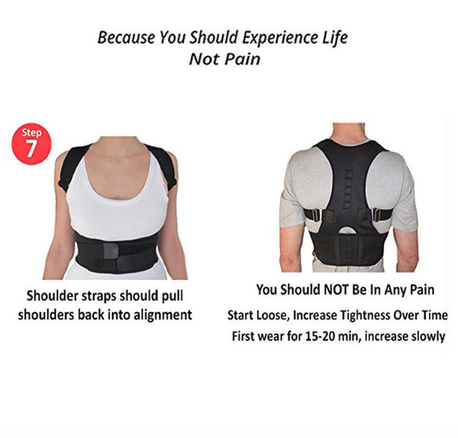 Lower Back Brace Posture Corrector Shoulder Support Waist Belt for Men Women