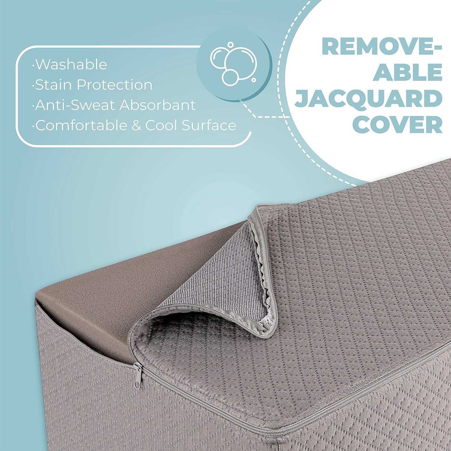 Post Surgery Leg Elevation Pillow – Contoured Jacquard Support for Recovery