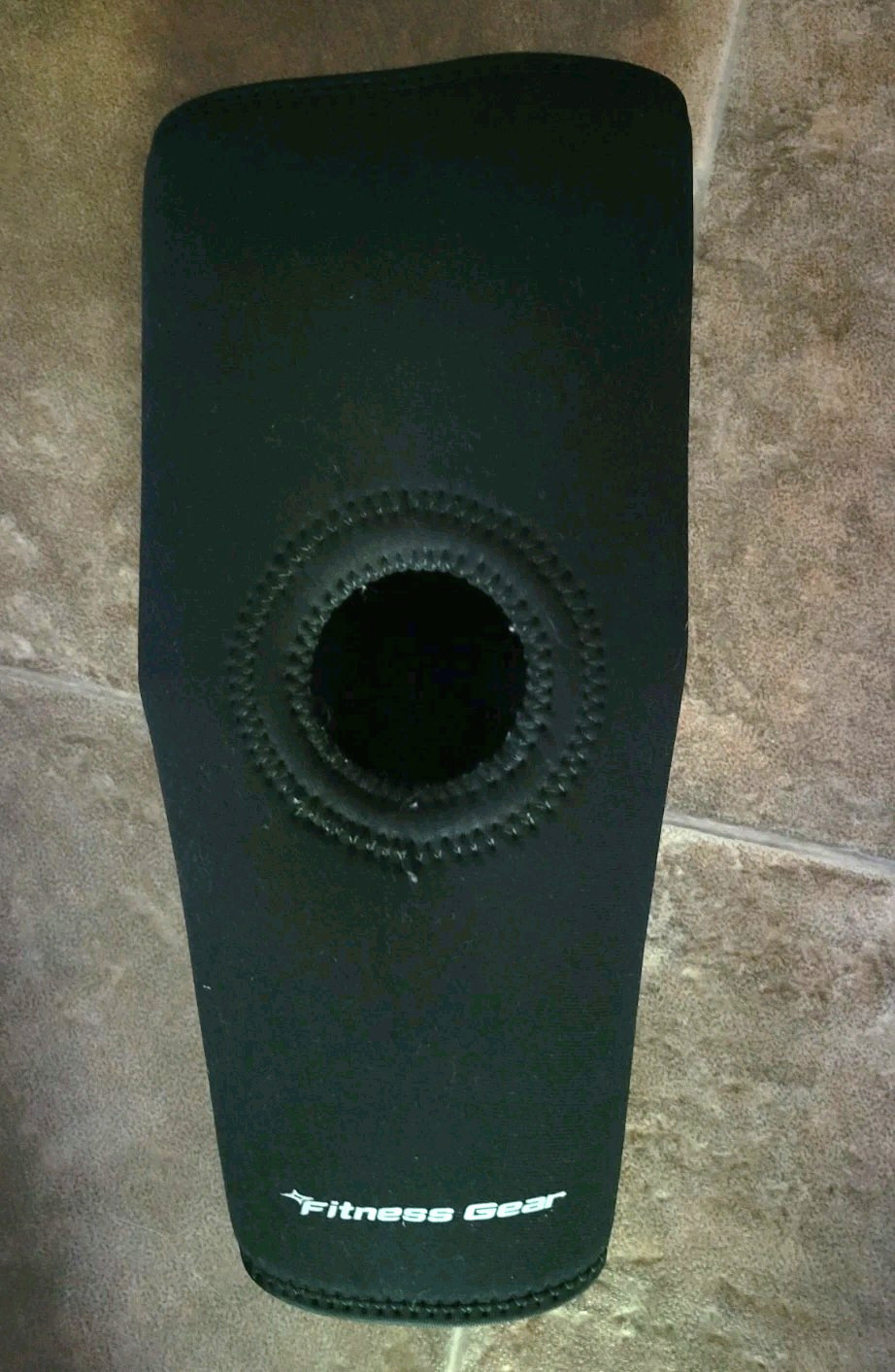 FITNESS GEAR Size M Black Compression Sleeve Knee Brace Support