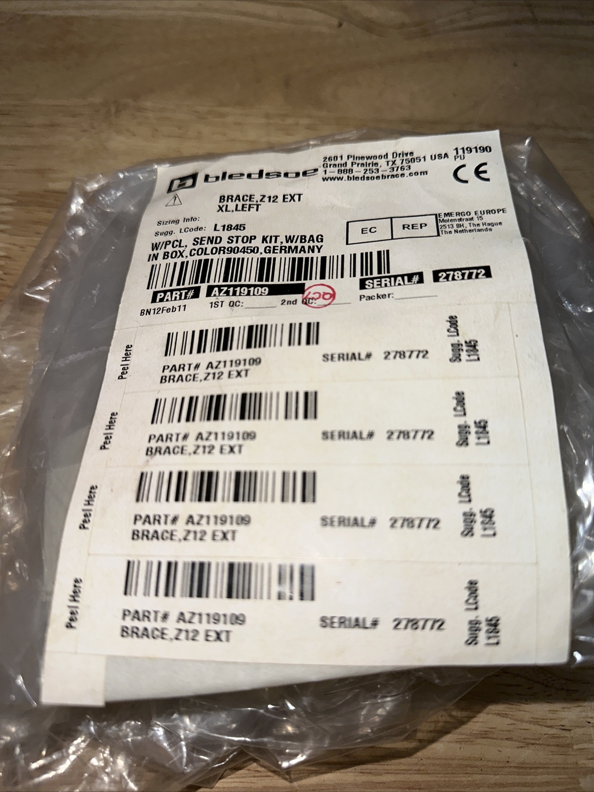 BLEDSOE Z 12 XL LEFT EXT NEW