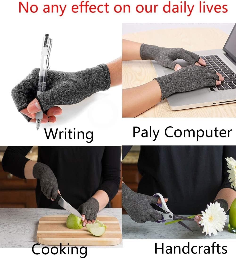 Arthritis Medical Gloves Compression Copper Pain Relief Hand Wrist Support Brace