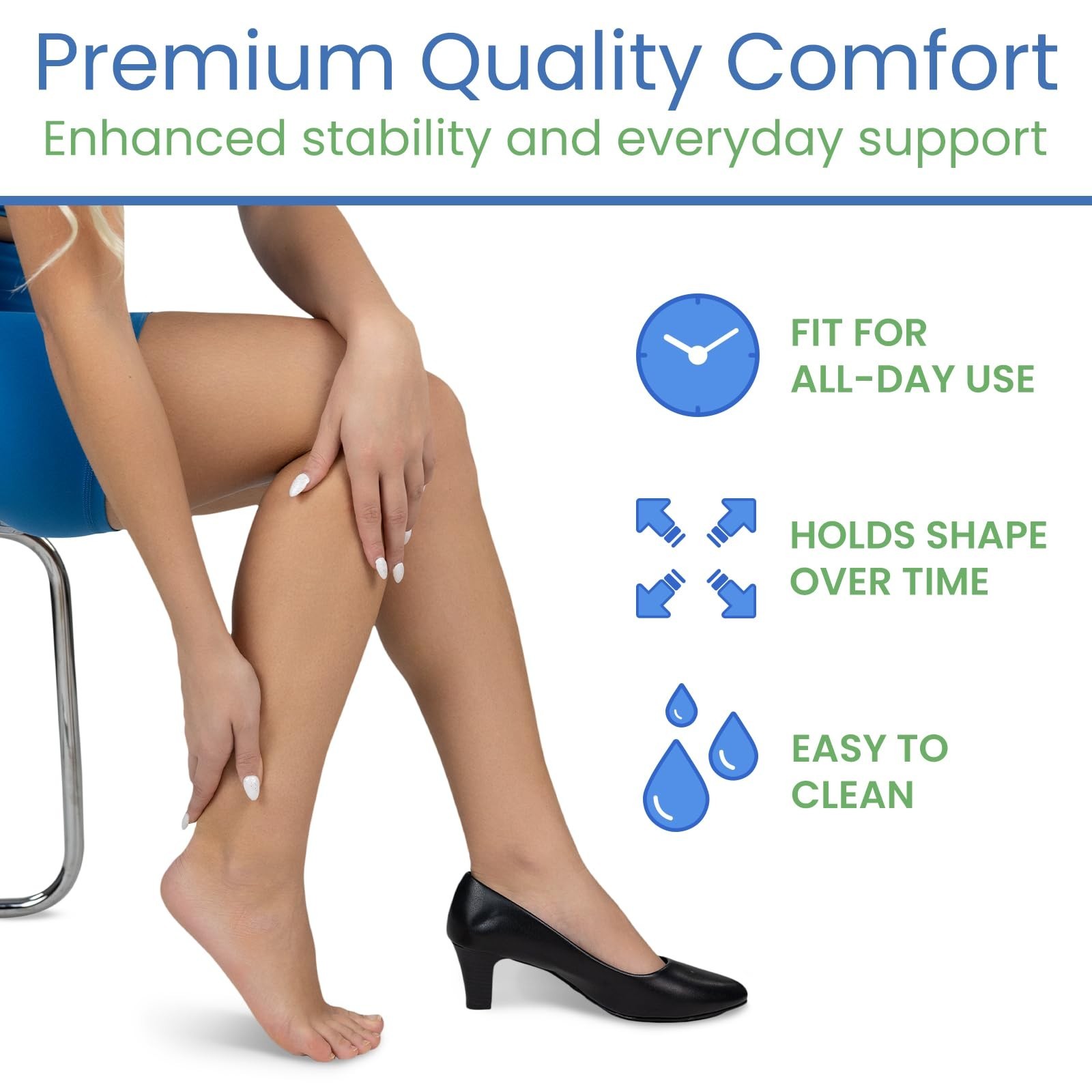 Vive Gel Heel Cups Pair Cushion Inserts Shock Absorbing Pain Relief Men 11-16