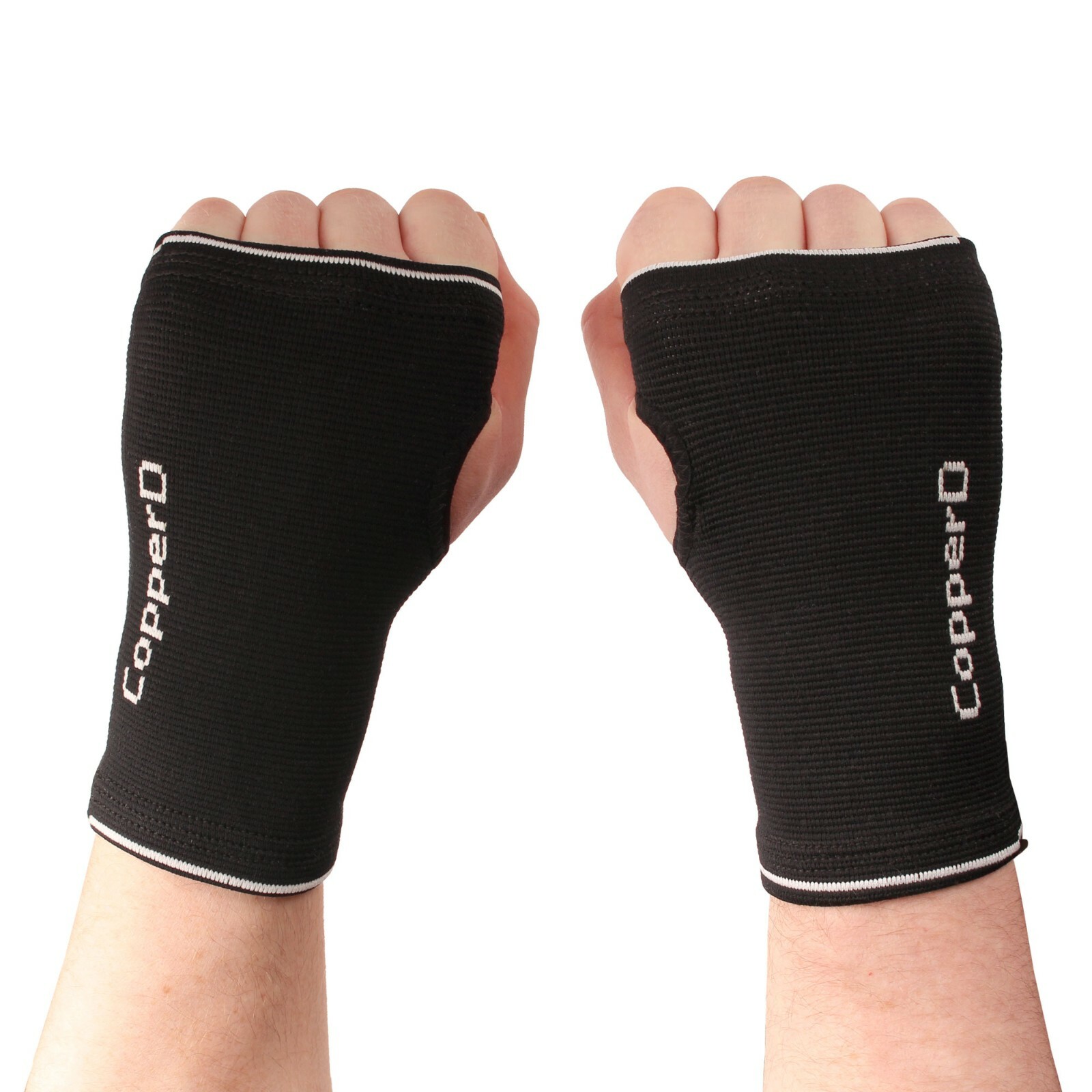 Copper D – Copper Compression Wrist Sleeve – Copper Rayon and Charcoal Infused
