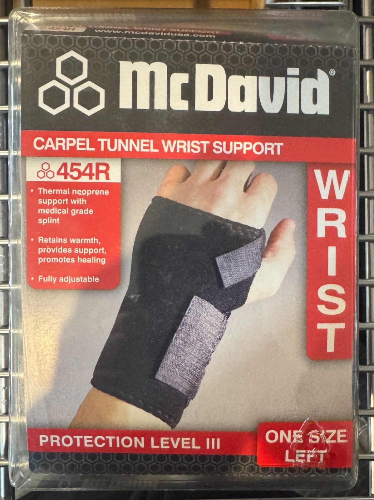 McDavid 454R Carpal Tunnel Wrist Support (One Size / Left Wrist)