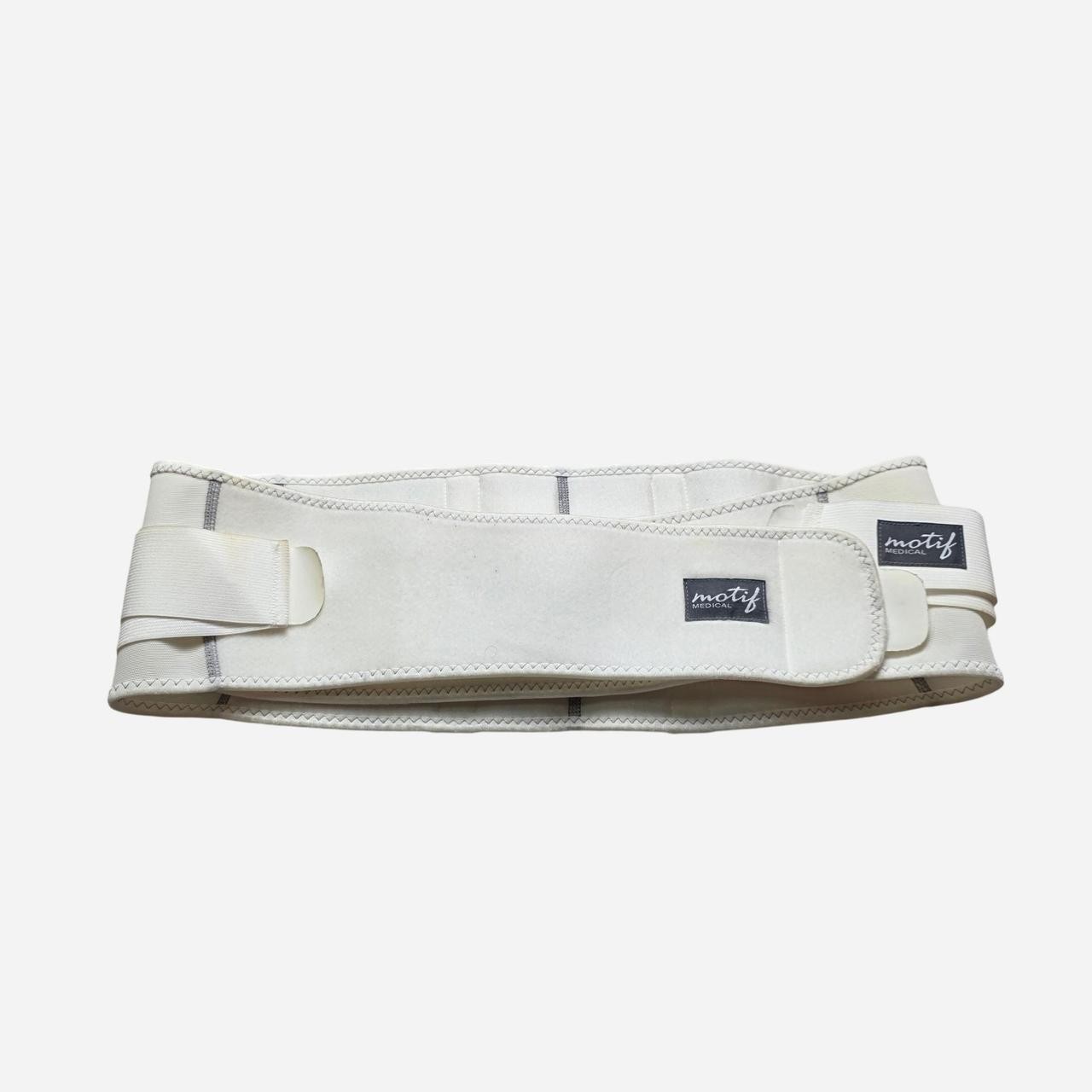 Motif Medical Adjustable Abdominal Support Belt for Abdomen, Size M, White