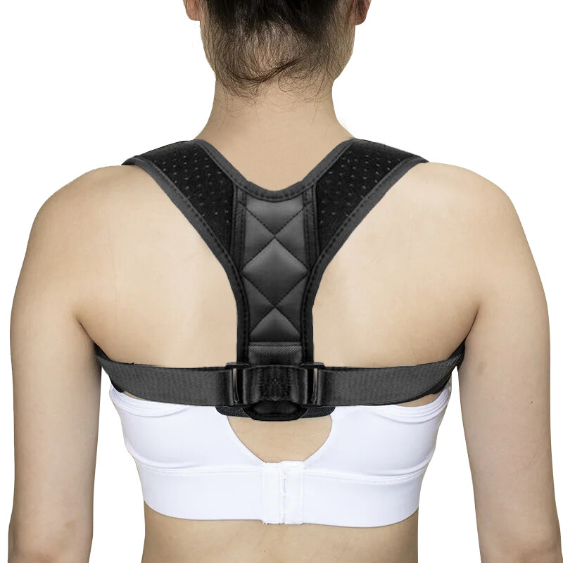 Adjustable Posture Corrector Upper Back Straightener Support Shoulder Brace Free