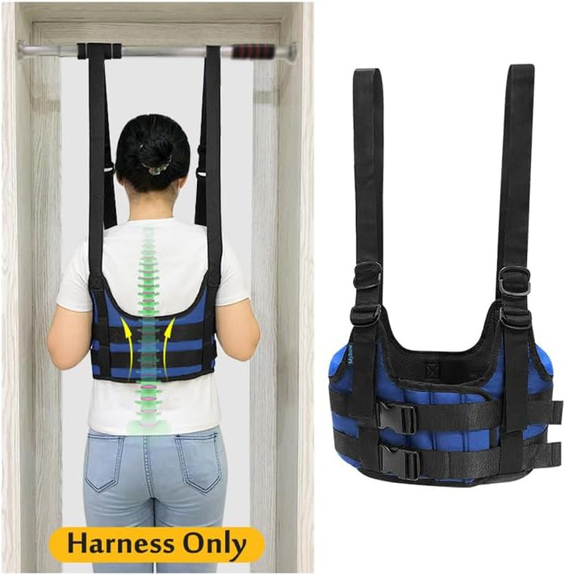 Back Stretcher, Lumbar Traction Device, Spine Decompression Belt for Pain Relief
