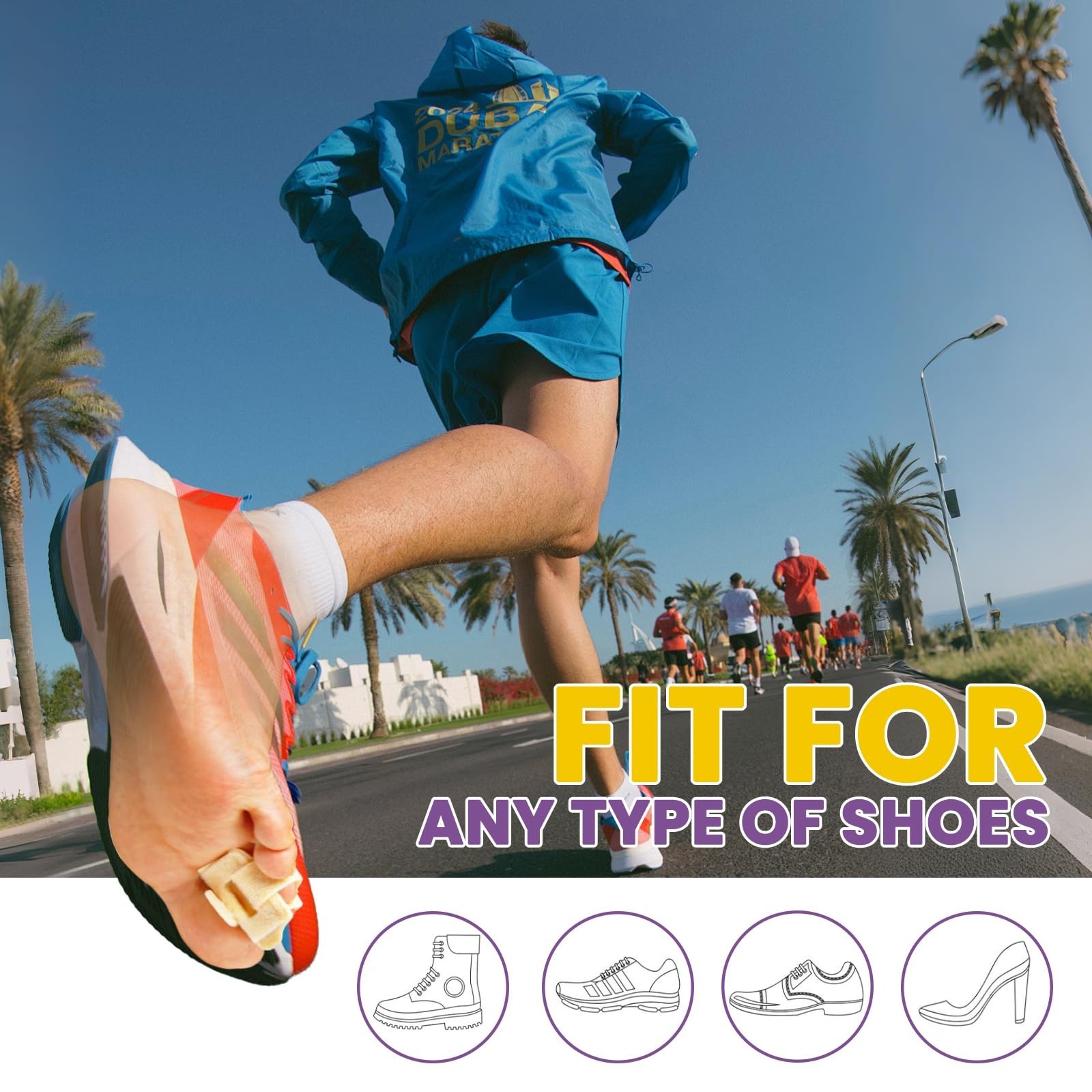 JUMPOW Hammer Toe Straightener – Broken Toe Wraps,Hammer Toe Corrector for Wo…