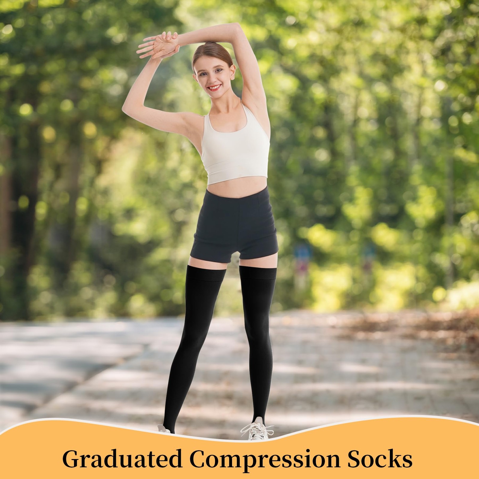20-30mmhg Thigh High Compression Socks, Compression Stocking