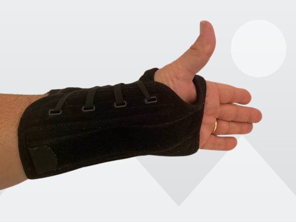 Hely & Weber 450-LT Adult Black Universal Left Short Orthosis Laced Wrist Brace
