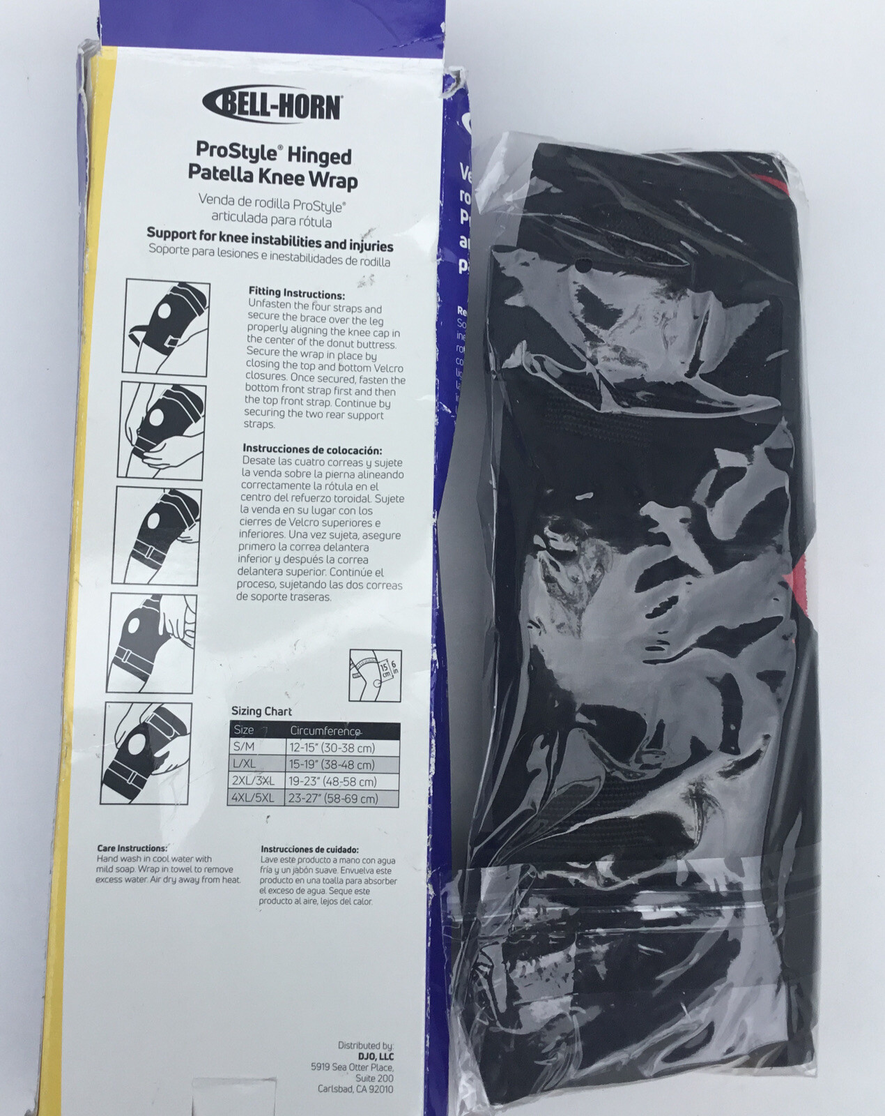 DJO 1 EA Prostyle Hinged Knee Wrap, Large/X-Large 15 – 19 237