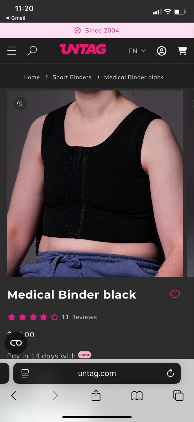 Untag Medical Binder Black XXL