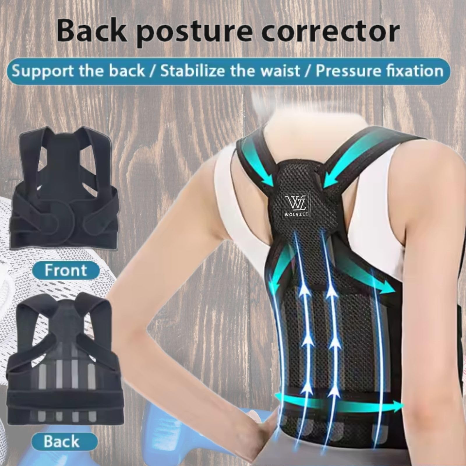 Posture Corrector for & Men with Resistance Band | Adjustable Back Brace for …