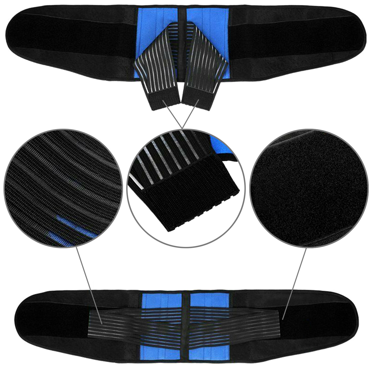 Adjustable Lumbar Support Lower Waist Back Belt Brace Pain Relief For Men Women