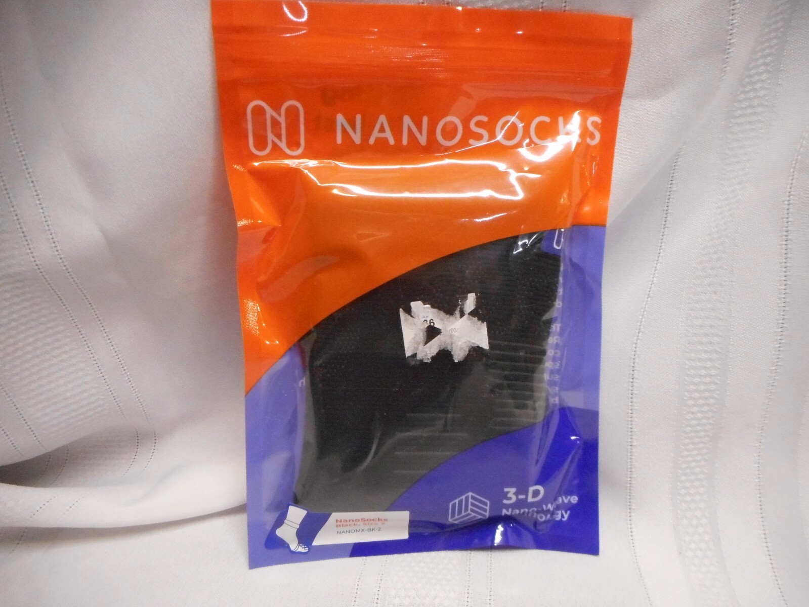 Nanosocks Compression 3D Nano-Weave Technology Nanomx-BK-2 Black Size 2 Medium