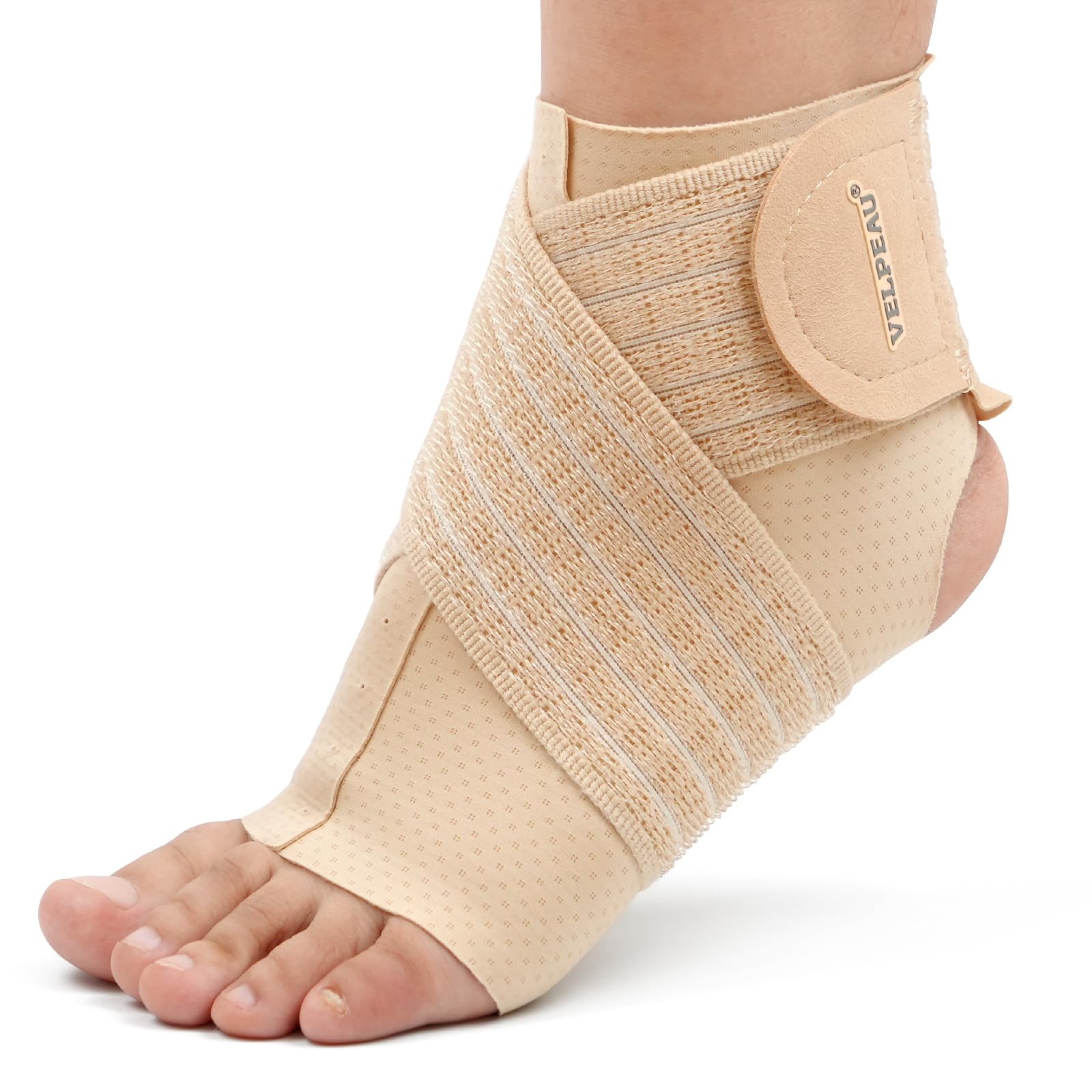 Velpeau Foot & Ankle Support Brace Compression X-Large, Khaki – X-Large