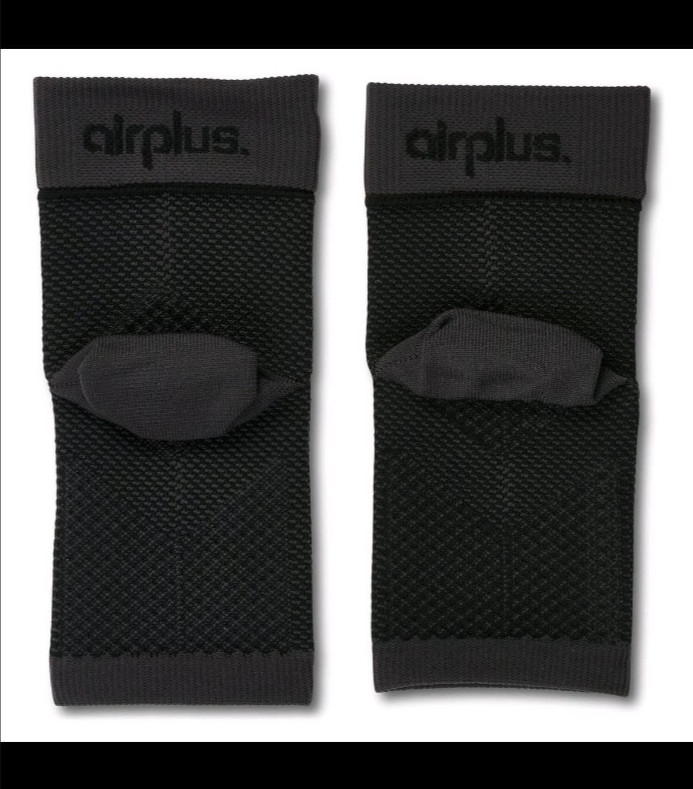 AIRPLUS PLANTAR FASCIA SLEEVES Unisex Black Small/Medium Men 5-8 Women 5-10
