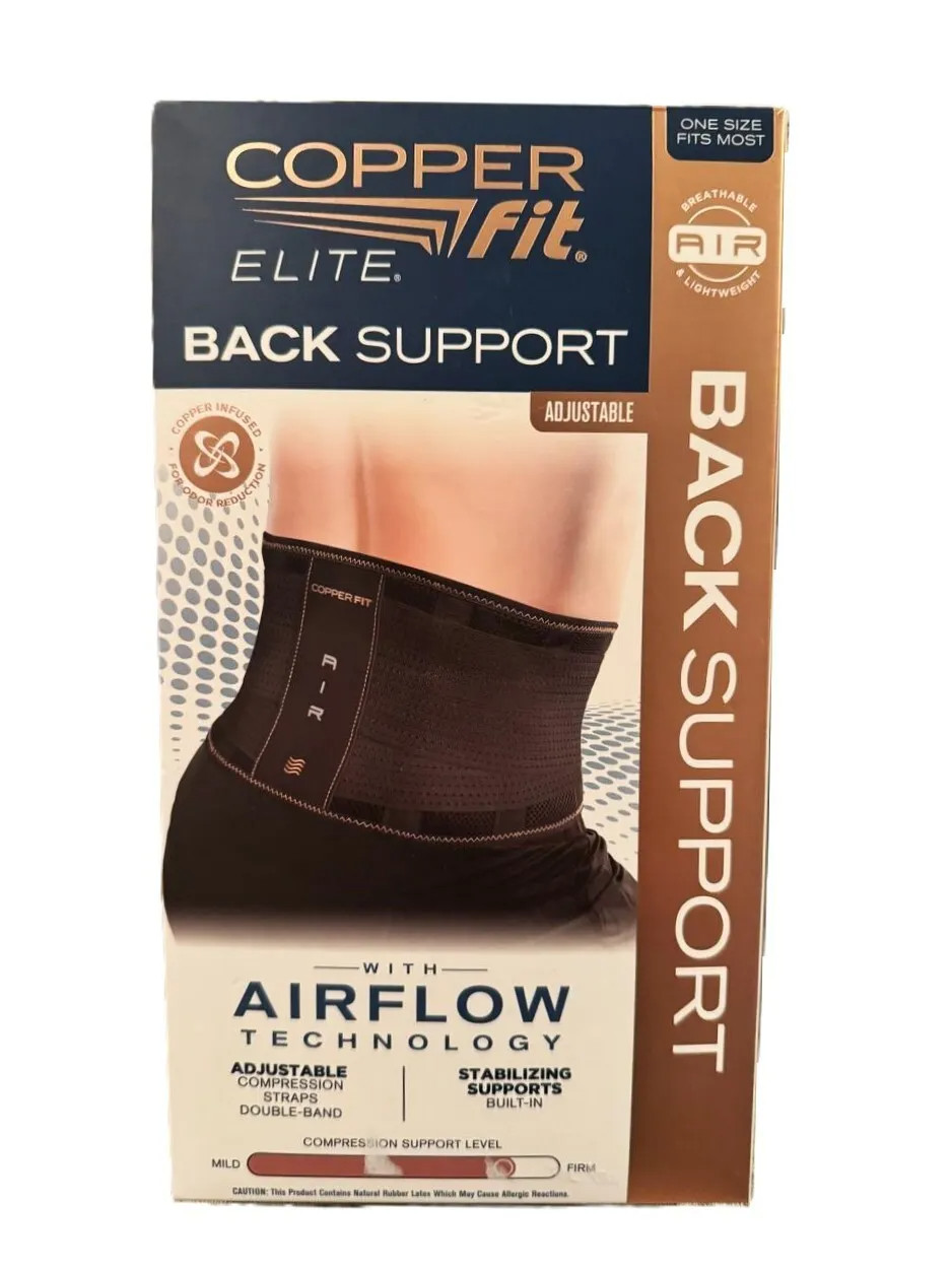 Copper Fit Elite Back Support with Airflow Technology