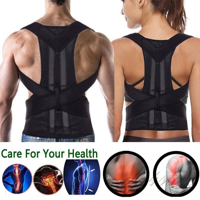 Women Medical Scoliosis Posture Corrector Spine Back Support Shoulder Brace Belt