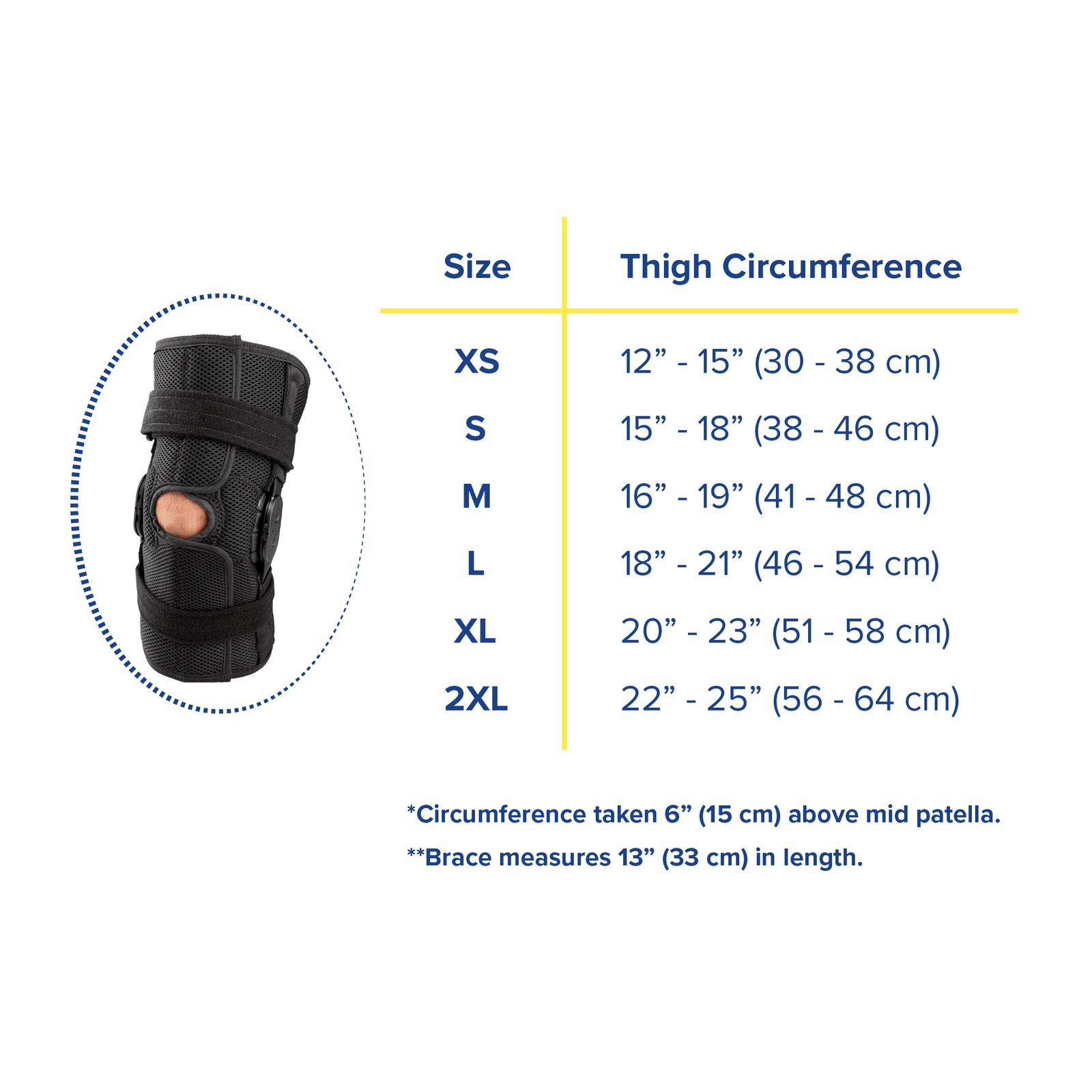 Breg Shortrunner Knee Brace – Airmesh, Support for ACL, PCL, MCL, LCL Recovery