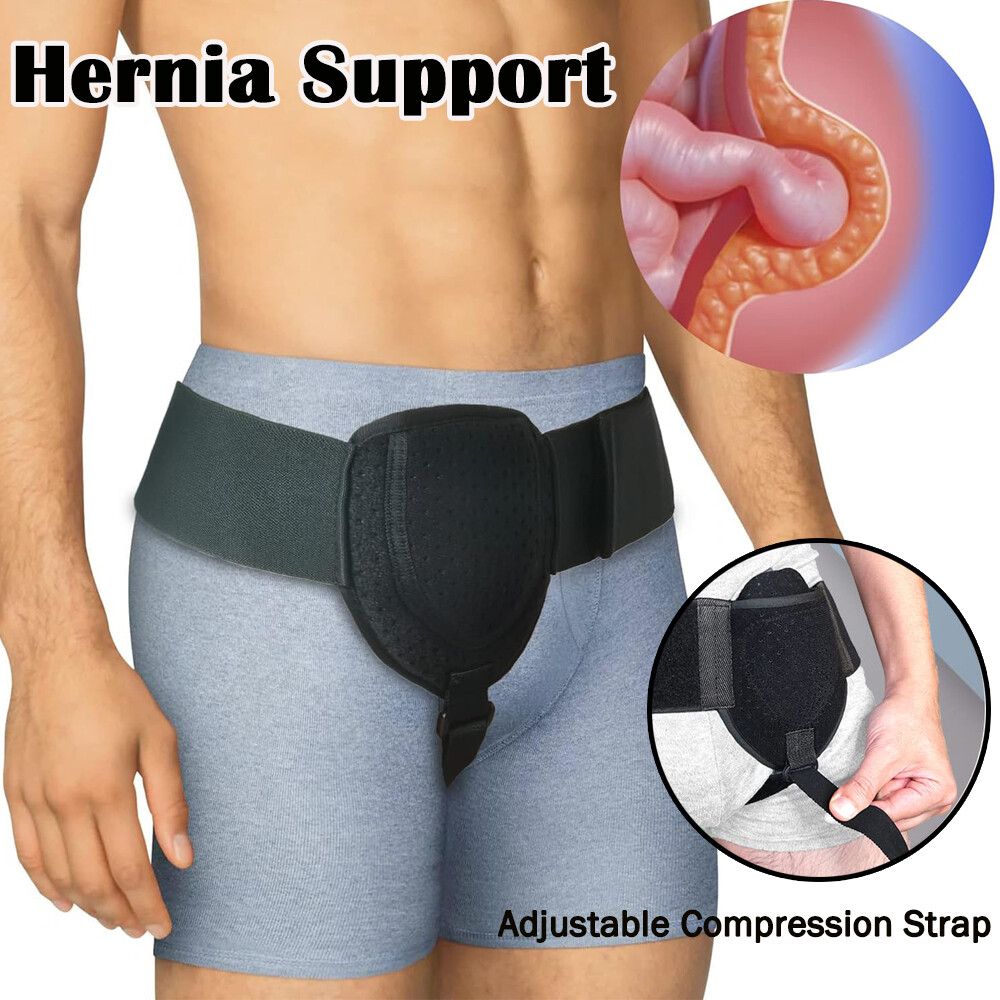 Single Hernia Support Belt Inguinal Groin Hernias Pain Relief Truss Brace Unisex