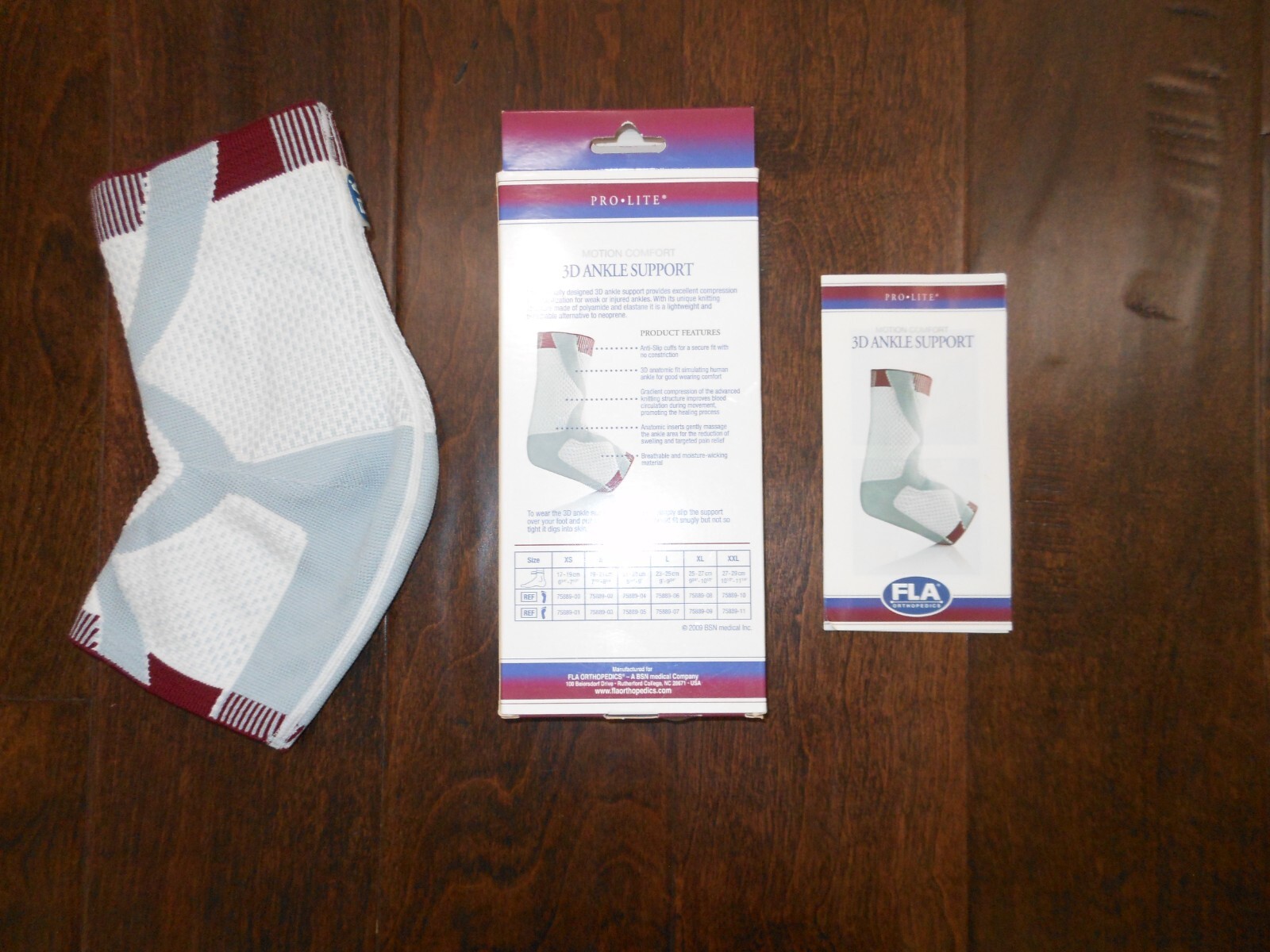 NEW FLA ORTHOPEDICS Pro-Lite Motion Comfort 3D Ankle Support Sleeve Size L Right