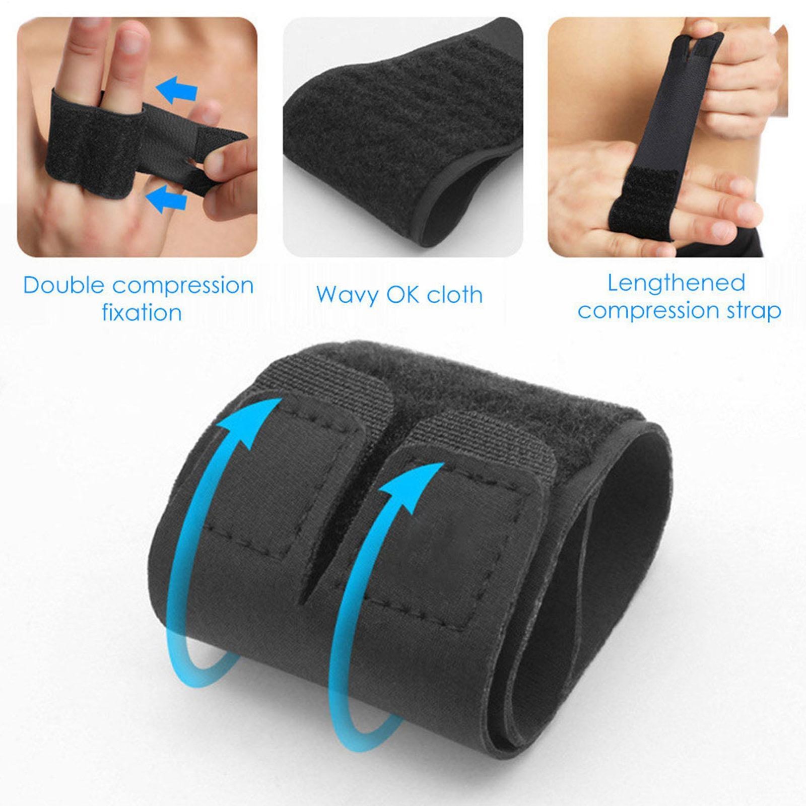 Finger Adjustable Trigger Splint Straightener Corrector Support Brace Protector