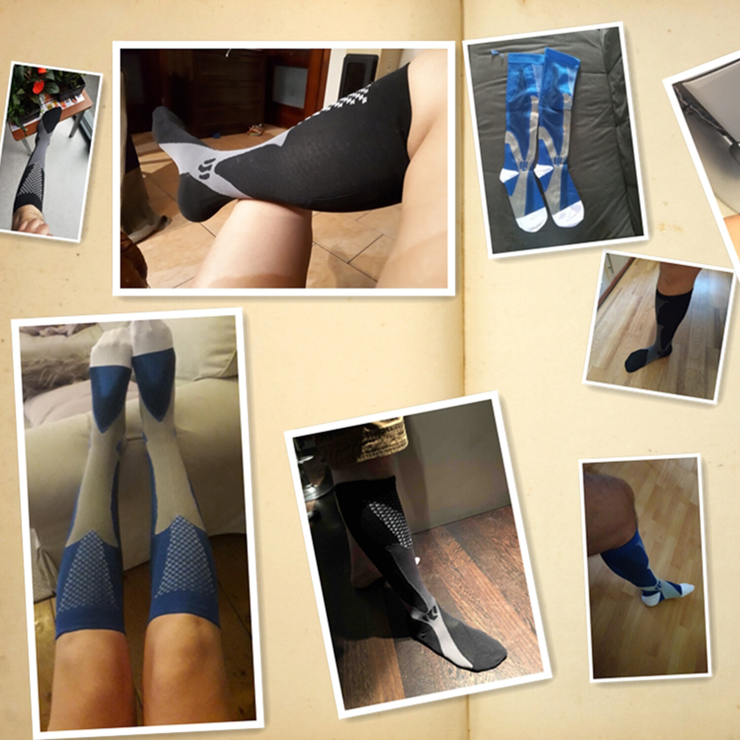1-3 Pair Compression Socks Calf Sleeve Leg Support Brace 10-30mmHg For Men Women