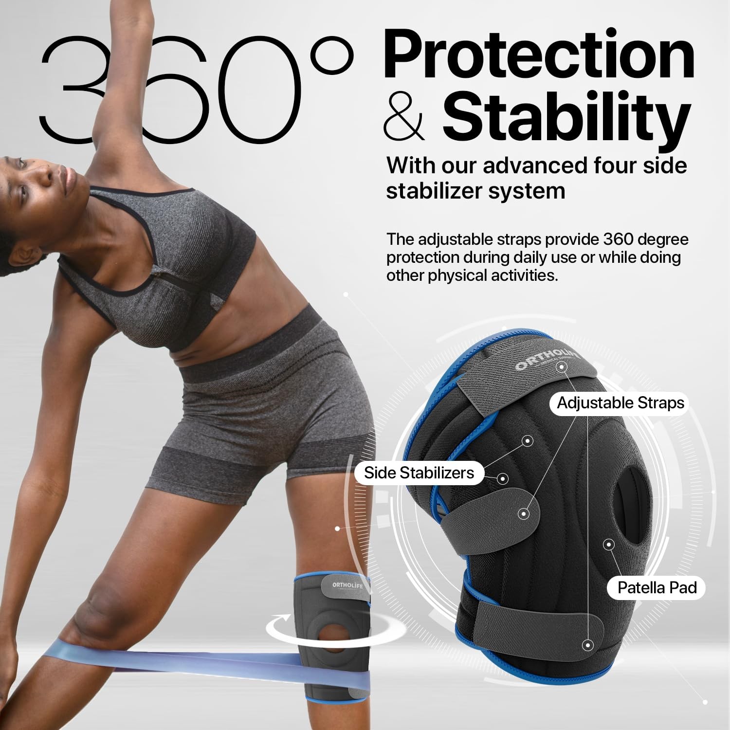 Knee Brace for Women and Men – Knee Compression Sleeve for Meniscus Tear, ACL…