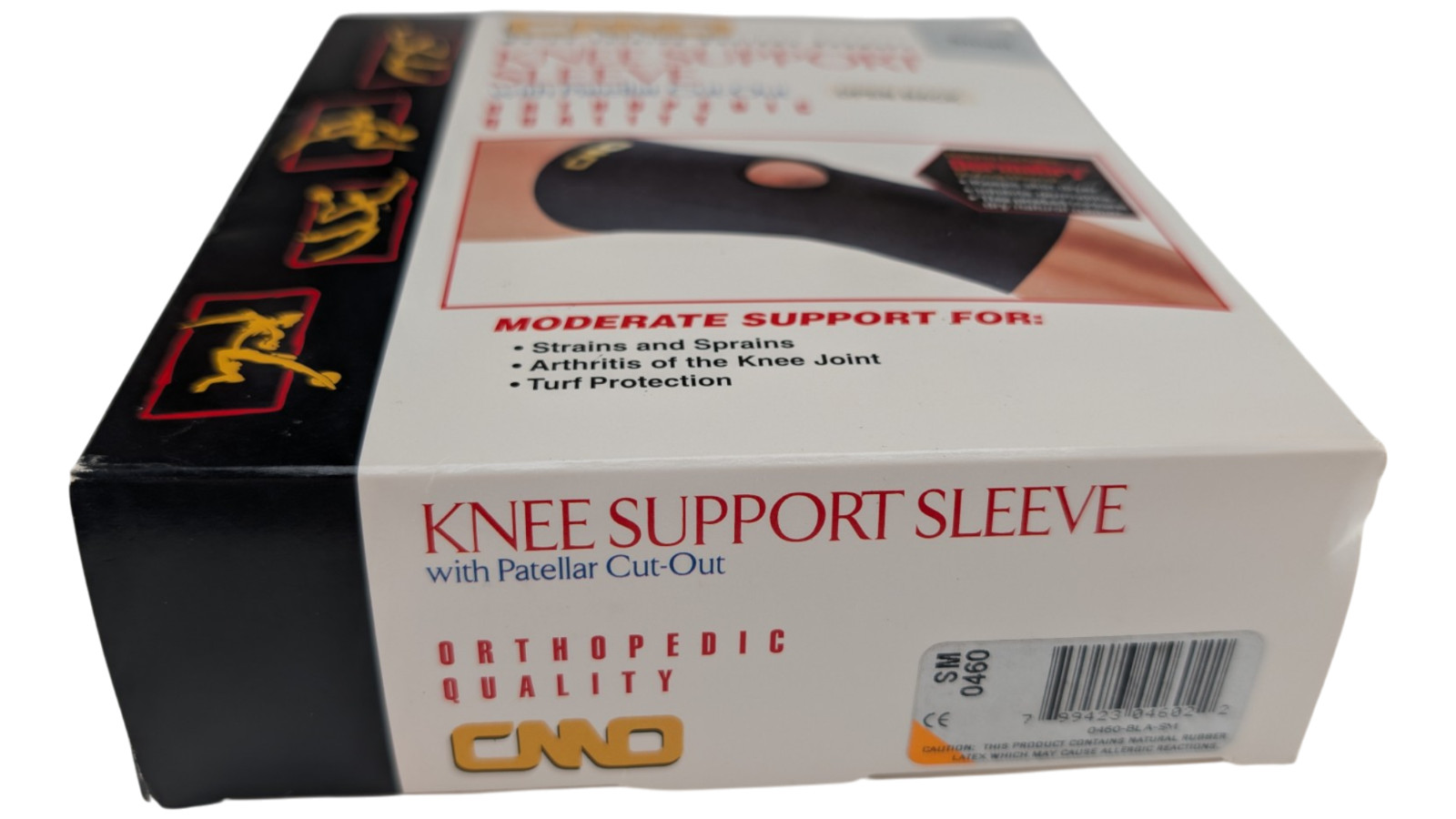 CMO Orthopedic Knee Support Sleeve Patellar Cut-Out Open Back Small 0460