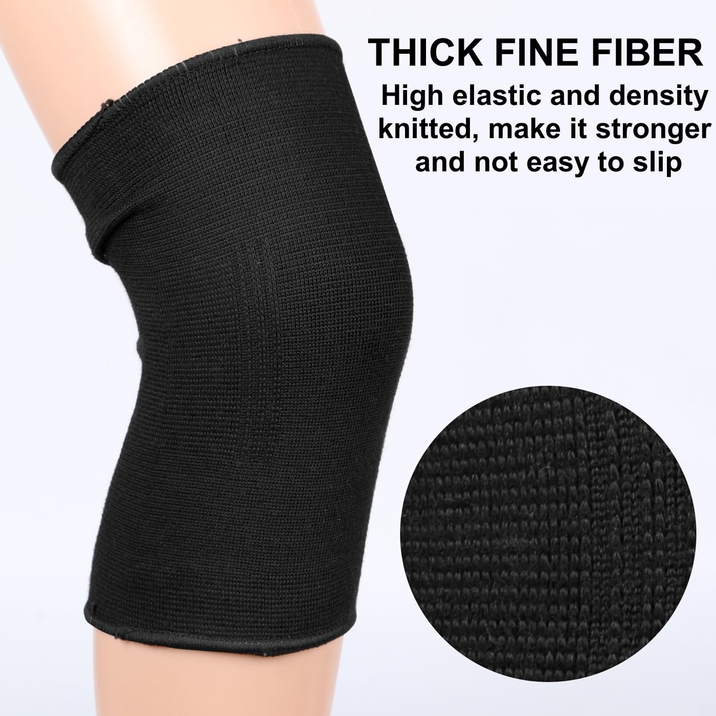 Knee Brace Compression Sleeves Pads Joint Protector Running Basketball 2 Pack
