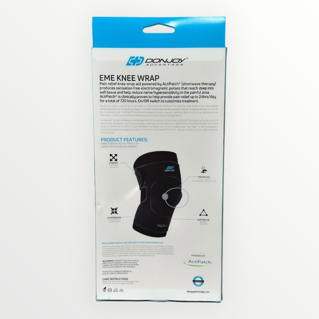 DonJoy Advantage EME Knee Wrap Actipatch Electromagnetic Shortwave Therapy S/M