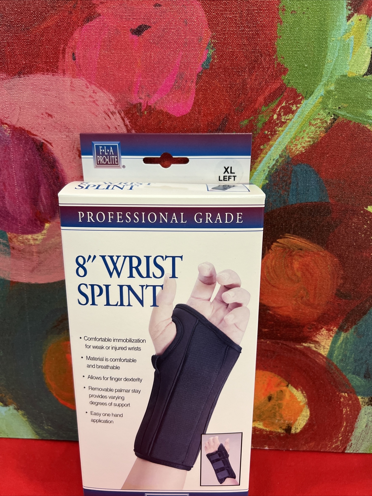 F-L-A Pro Lite 8″ Left Wrist Splint Brace Size XL Professional Grade NIB