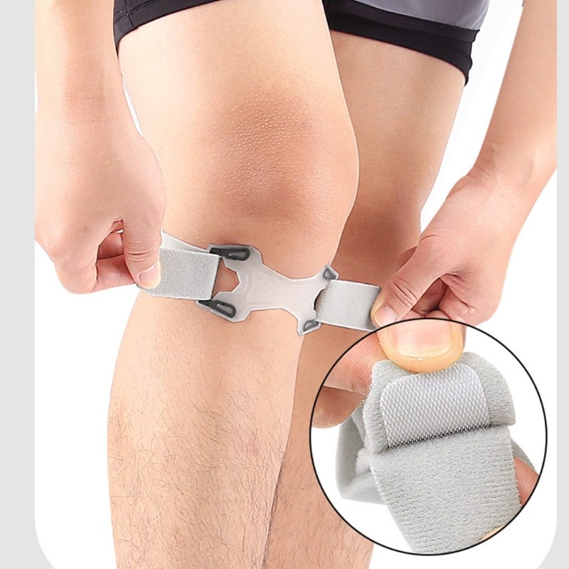 Silicone Patella Brace Shock Absorption Breathable Patella Knee Support Strap
