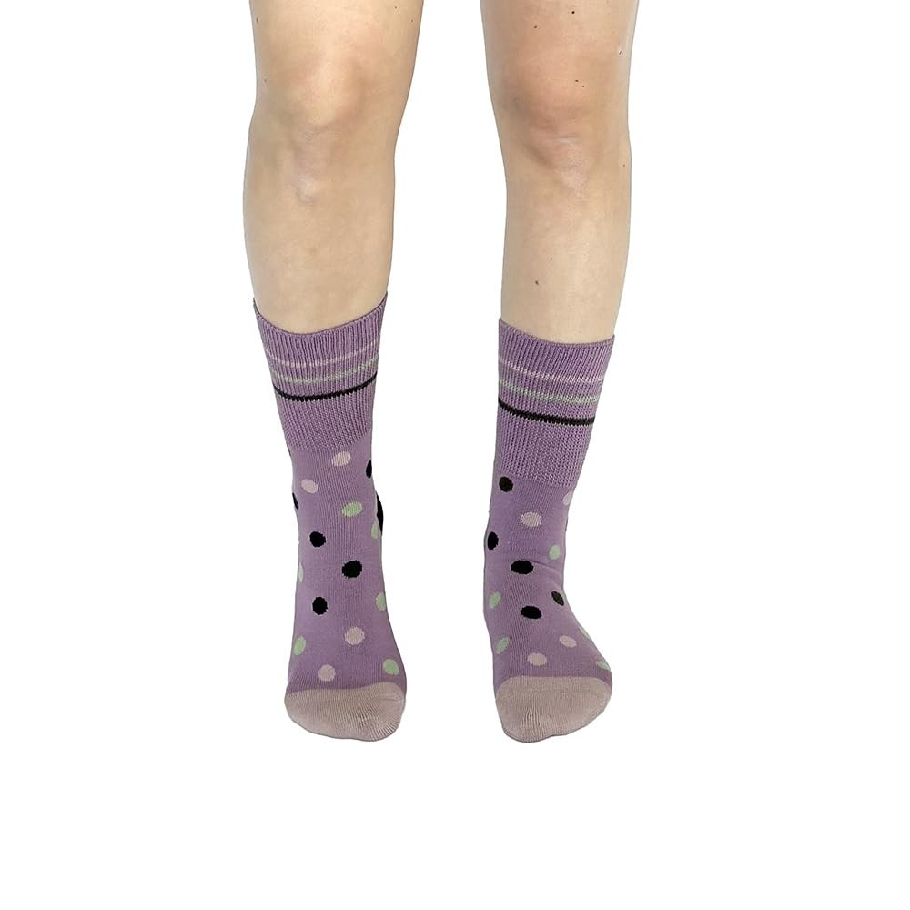 Doctor Johnny’s Compression Socks for Men & Women Small, Pink Polka Dot