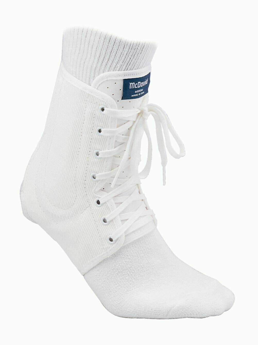 McDavid Adult Universal Ankle Brace, Single, White, Size XL 150R NEW