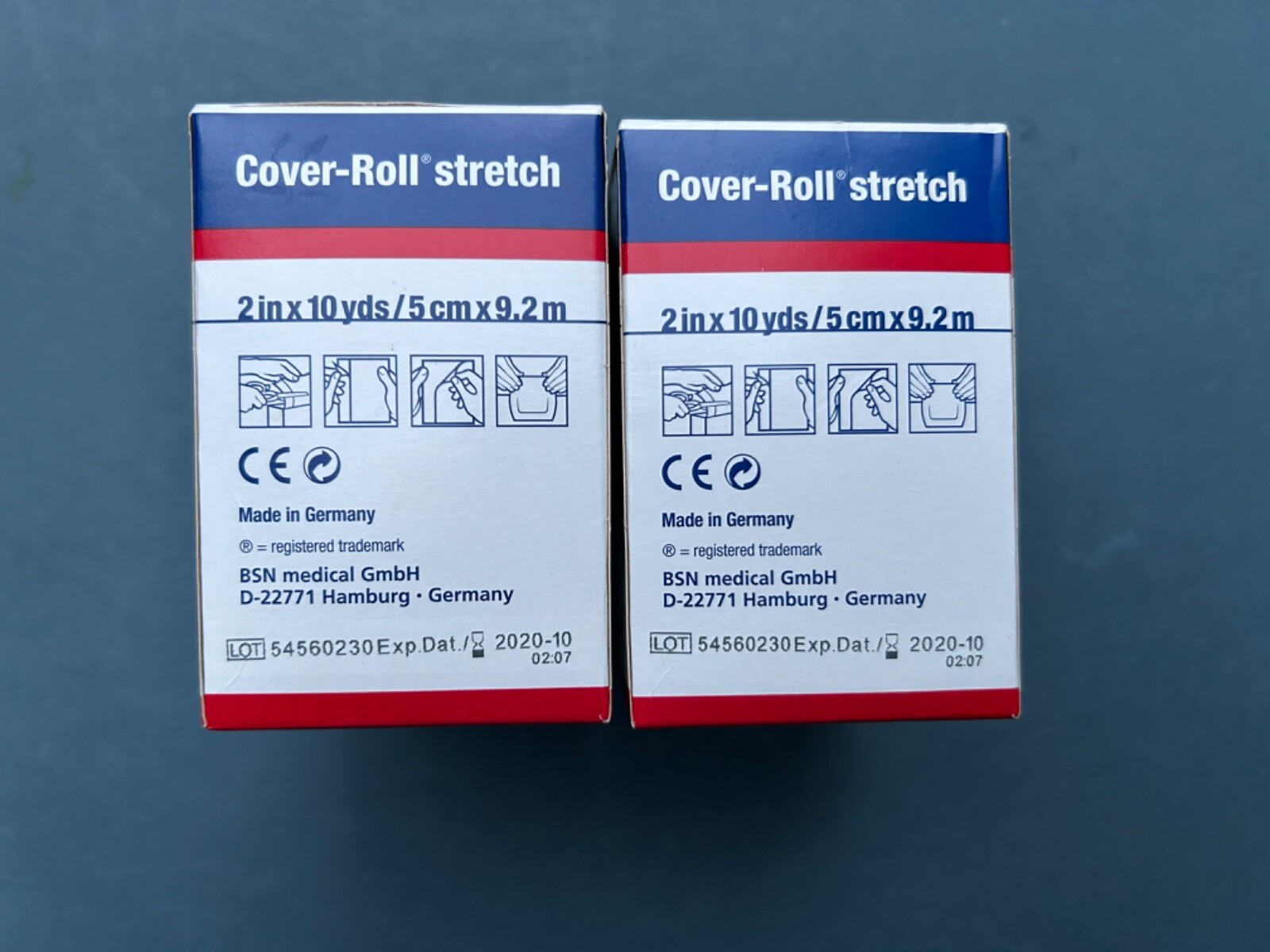 BSN #45552 Cover Roll stretch Basndage 2″ X 10 yds/roll Hypoallergenic 2 Rolls