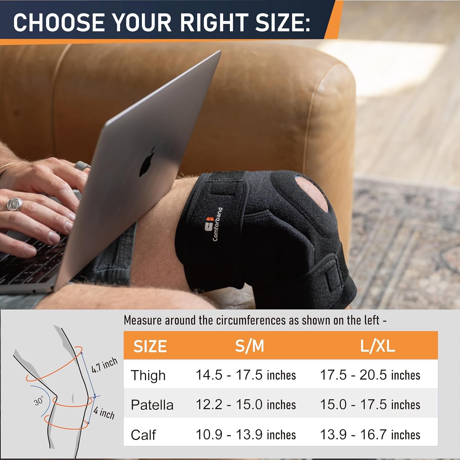 Adjustable Hinged Knee Brace for ACL PCL MCL Injury Support and Relief
