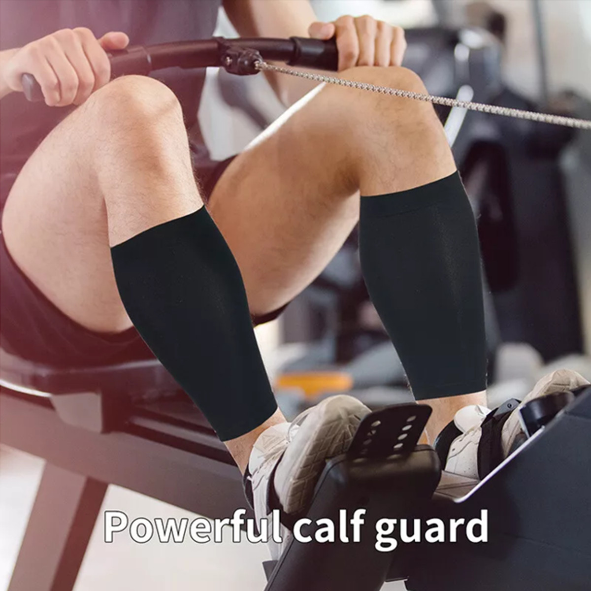 2x Calf Sleeves Leg Support Compression Socks Running Shin Splint Varicose Vein