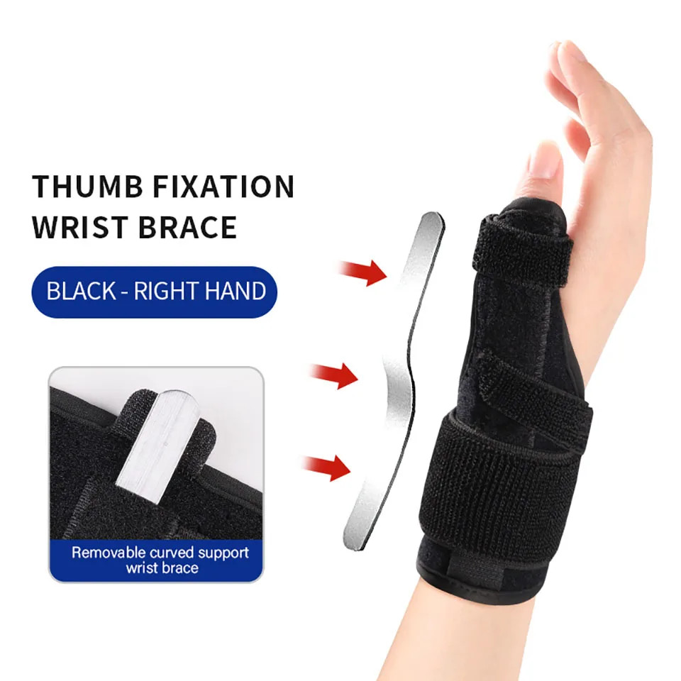 1Pcs Tendonitis Support Wrist Brace Wrap around Compression Aluminum Plate Suppo