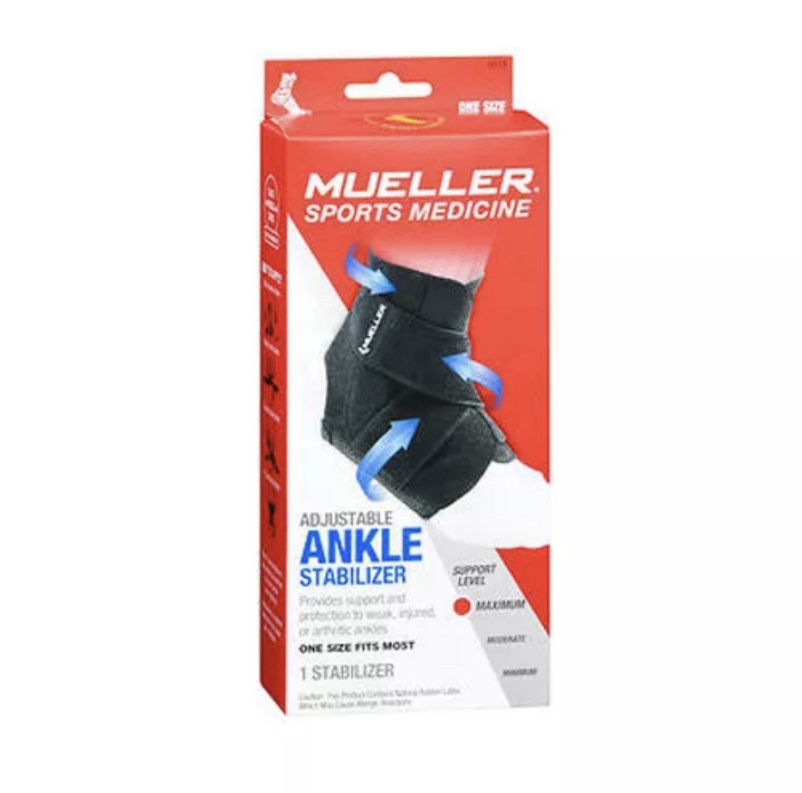 Mueller Sport Care Adjustable Ankle Stabilizer One Size