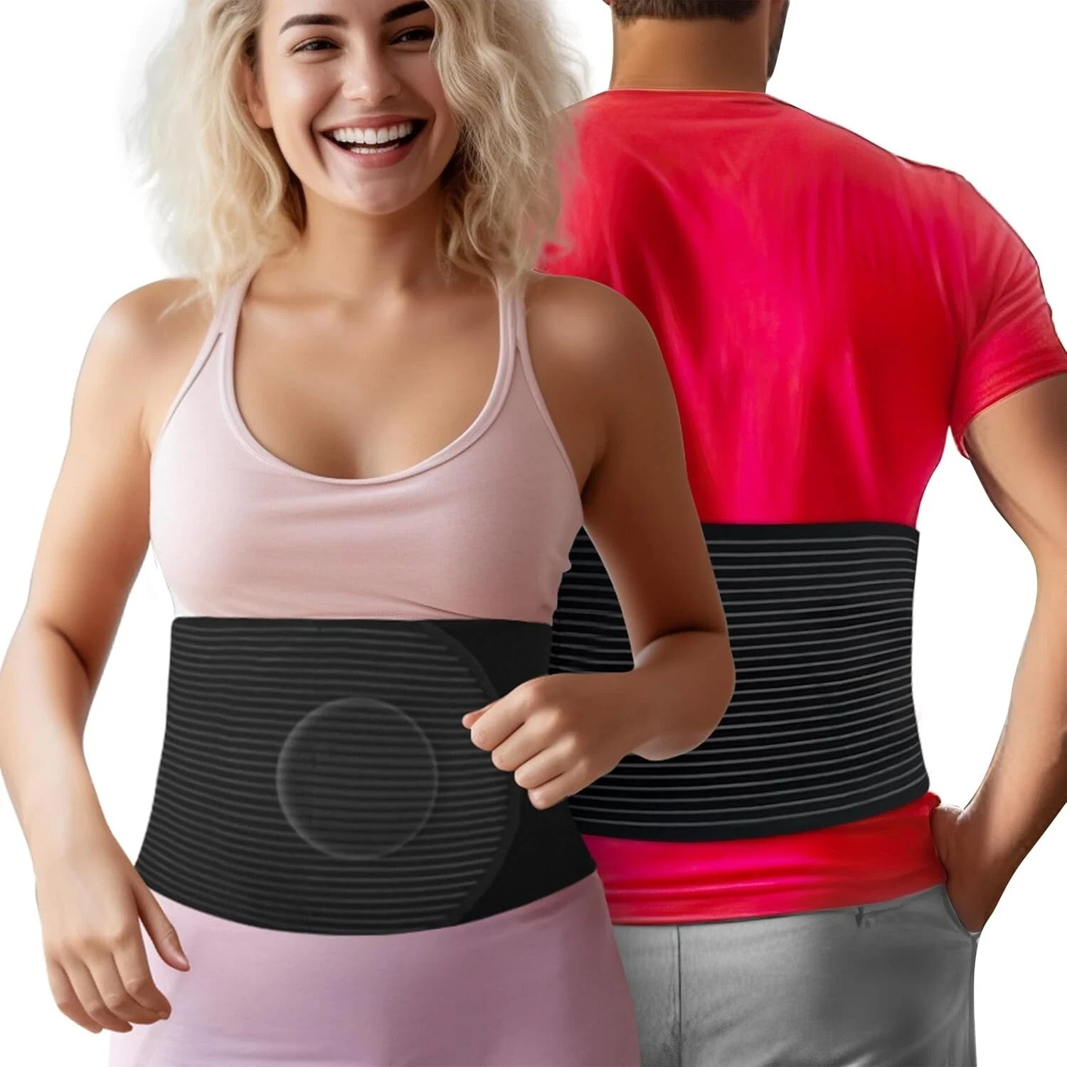 Hernia Belt for Men or Women C Section Belly Binder & Abdominal Binder (XXL)