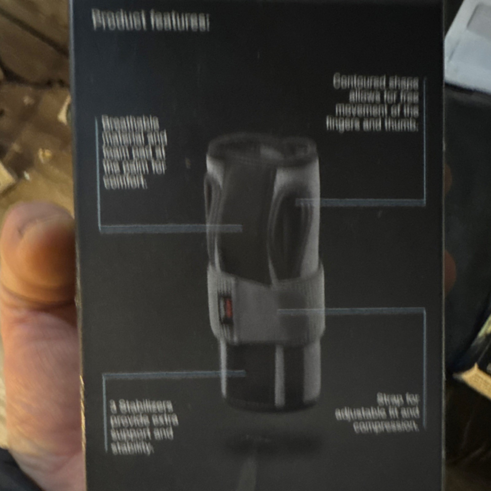CVS Health Deluxe Stabilizing Wrist Brace XL Black Breathable Adjustable