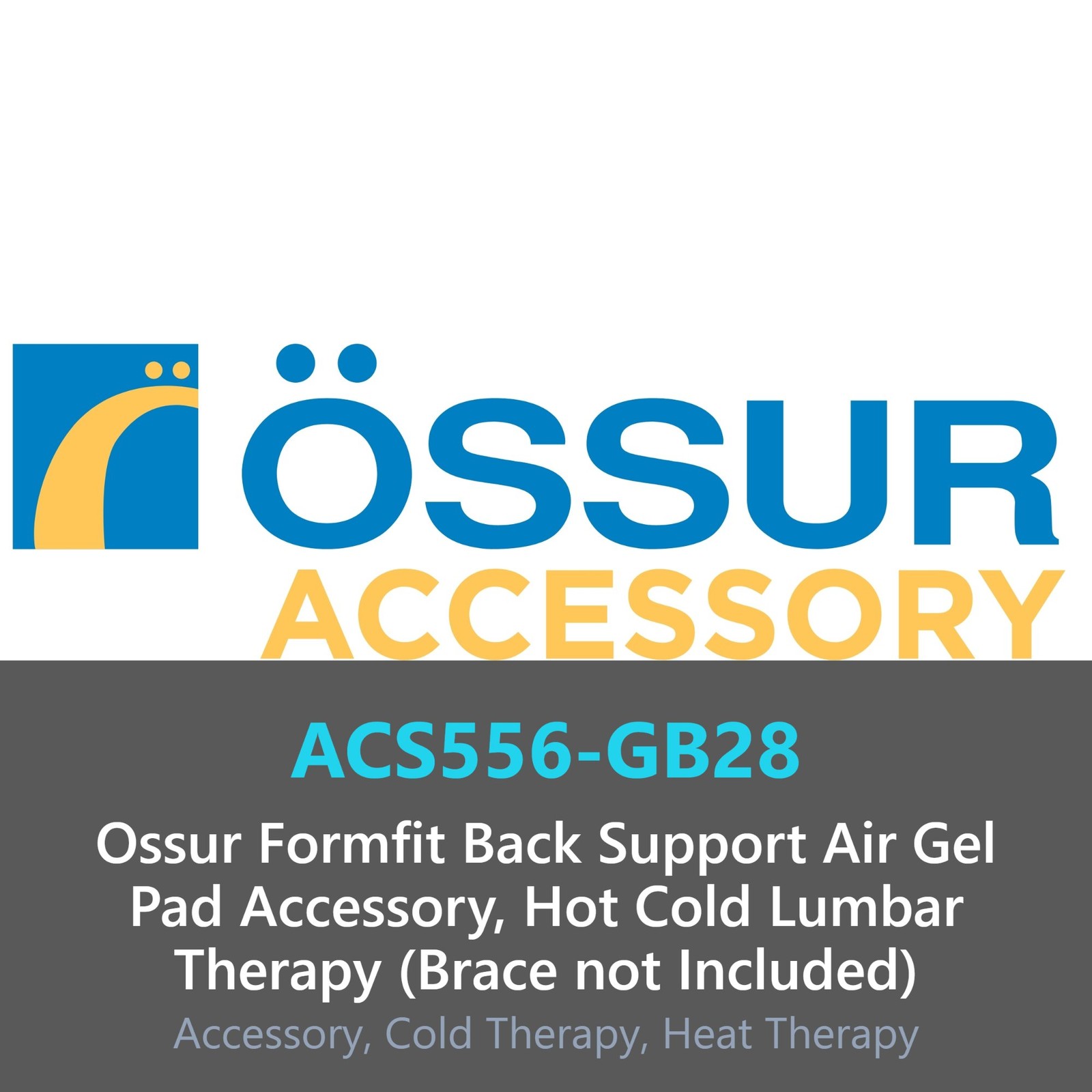 Ossur Formfit Back Support Air Gel Pad Accessory (Brace not Included)