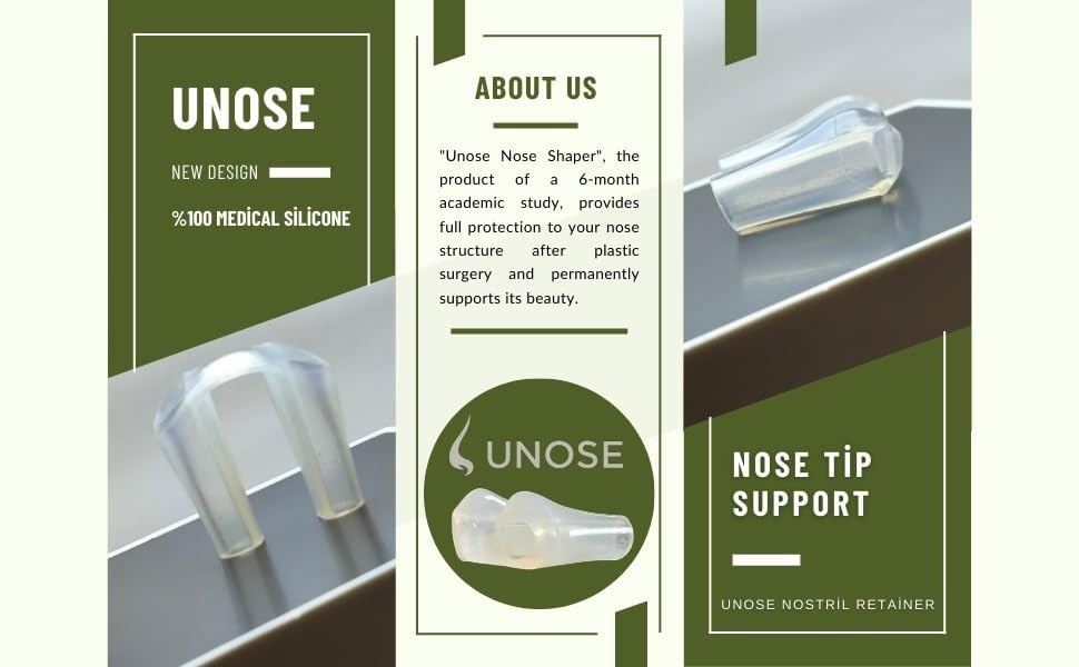 Nostril Retainer for Rhinoplasty – Medical Silicone Nose Shaper, Comfortable Sup