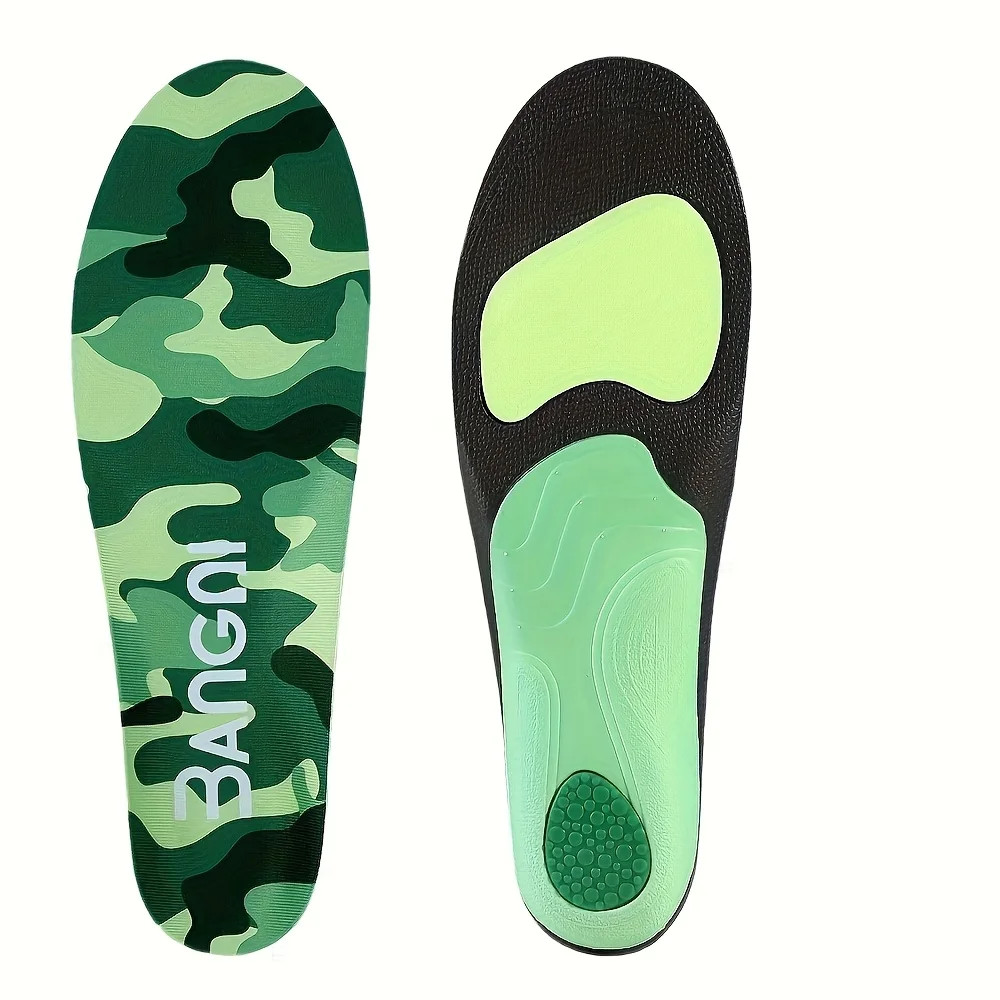 1 Pair Men Women Corrective Insoles, EVA High Arch Support Insoles Foot Support