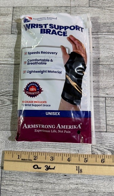 Brand New Unisex Armstrong America Wrist Support Brace LEFT NIP MUST SEE !!