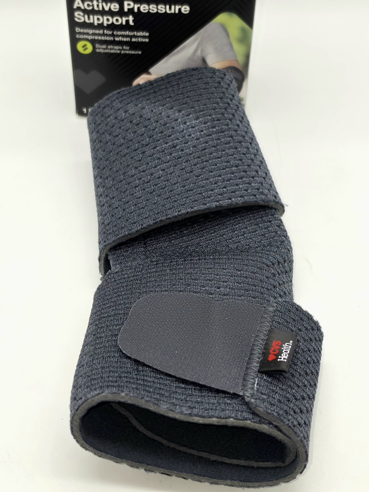 CVS Health Elbow- MODERATE Support – ONE SIZE – Active Pressure Support – 1 Ct.